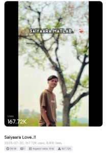 Saiyaara love Capcut Template