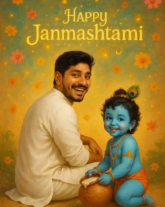 photo editing krishna janmashtami