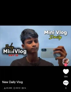 mini vlog Capcut template