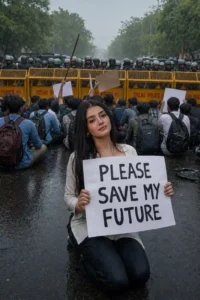 Jantar Mantar Protest AI Photo Prompt
