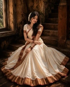 girl south indian look photo editing prompt