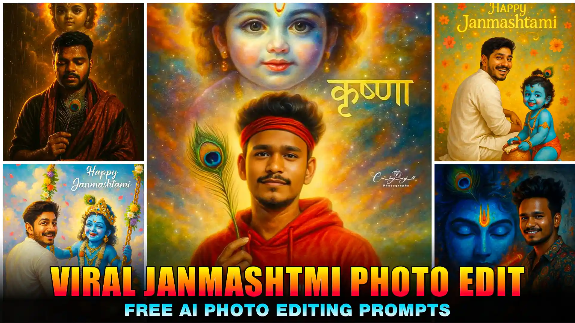 Krishna Janmashtami AI Photo Editing Prompt