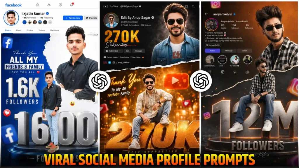 Instagram Milestone Profile Ai Photo Editing Prompts