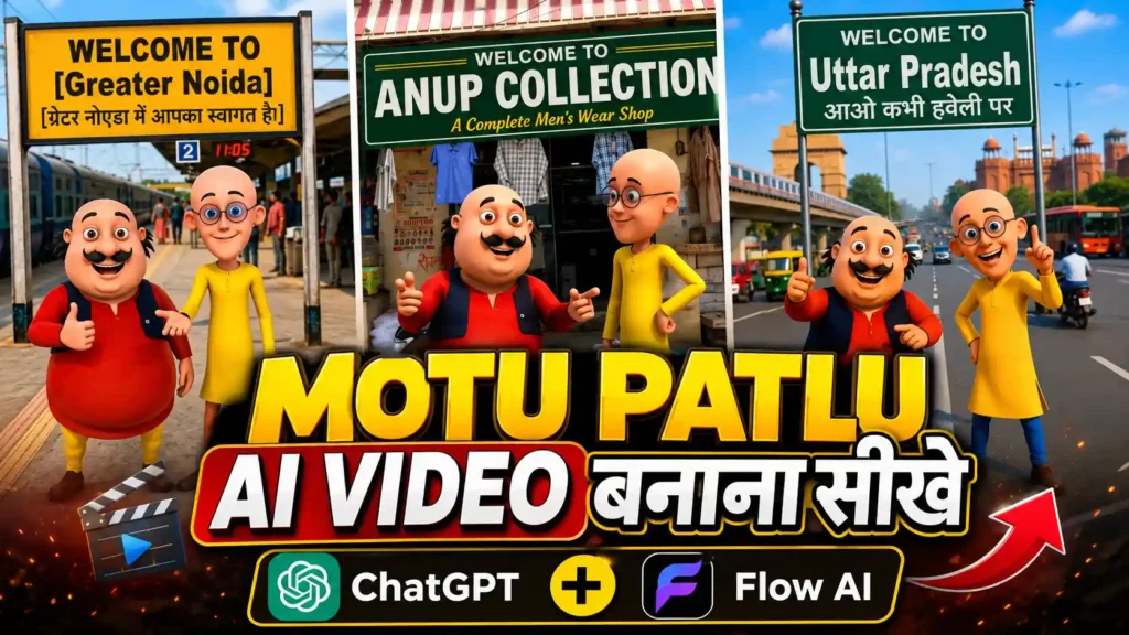 Motu Patlu AI Video Editing Generator Prompt
