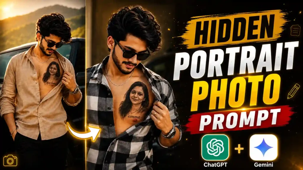 Portrait Tattoo AI Photo Editing Prompt